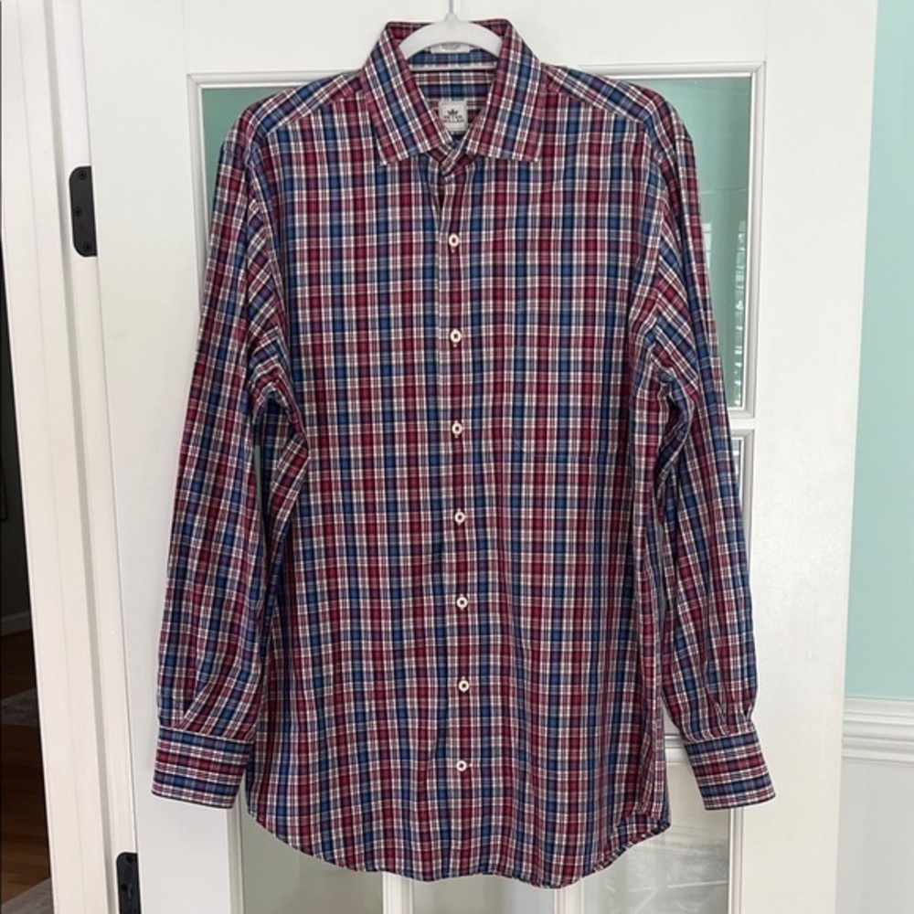 Peter Millar Men’s Plaid Button Down | M
